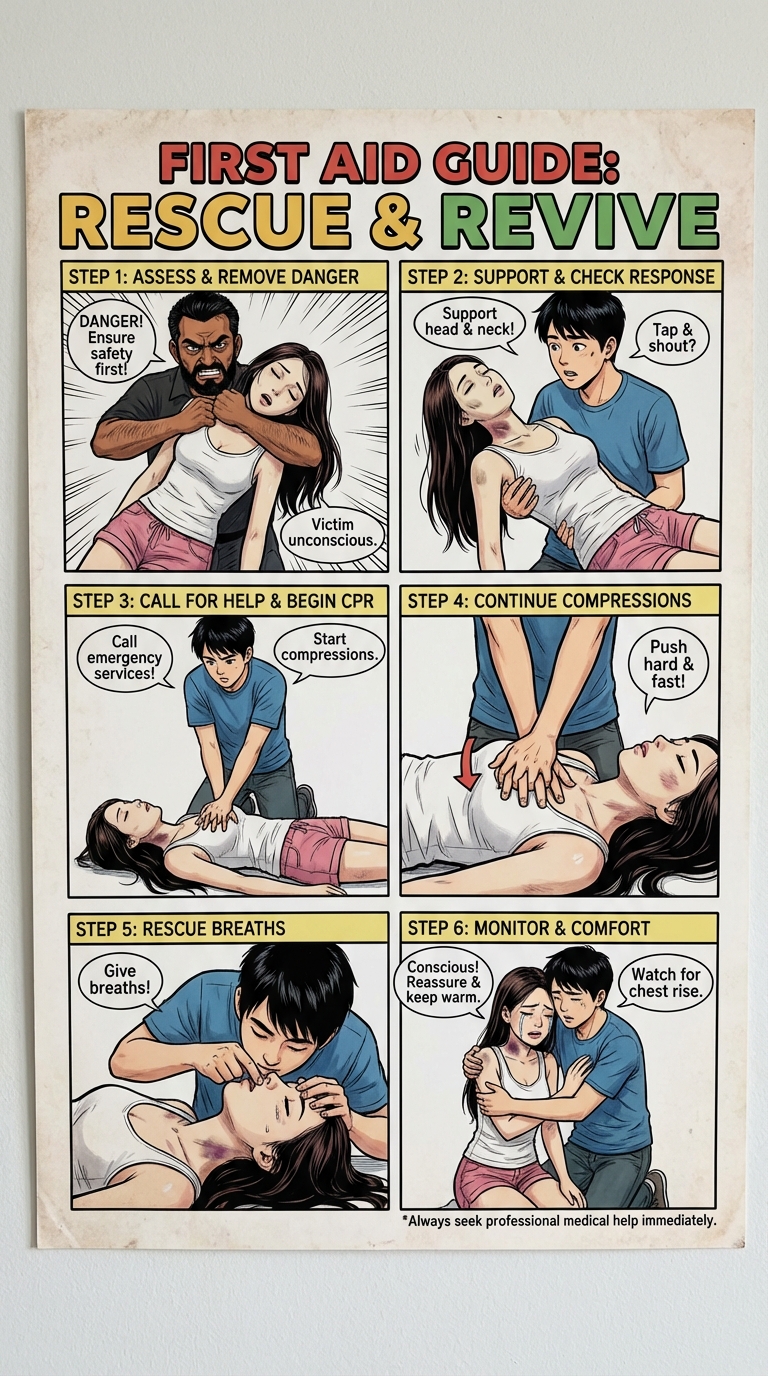 Safety Poster 3: Chokehold Victim (AI Generated) - Page 23