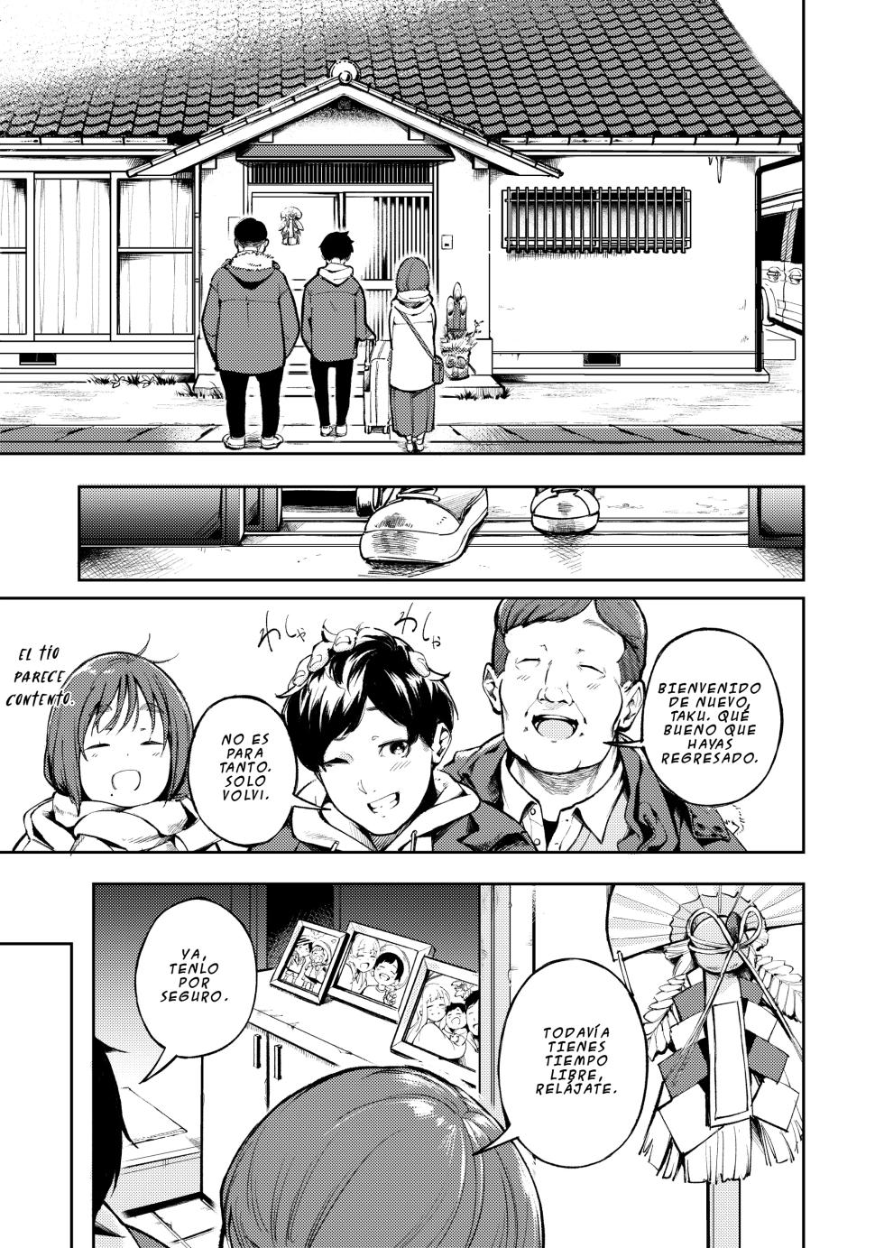 [Mori no Hito (Mokuyama Hito)] Hisashiburi ni Kisei Shitara Osananajimi ga Chichi ni Dakareteita | Al regresar a casa encontre a mi amiga de la infancia en brazos de mi padre [Spanish] [Digital] - Page 7