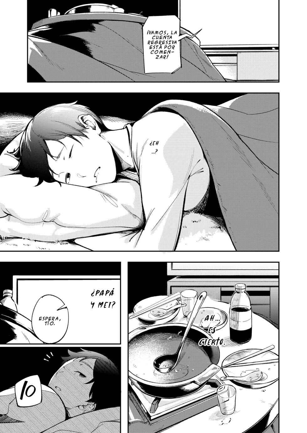 [Mori no Hito (Mokuyama Hito)] Hisashiburi ni Kisei Shitara Osananajimi ga Chichi ni Dakareteita | Al regresar a casa encontre a mi amiga de la infancia en brazos de mi padre [Spanish] [Digital] - Page 17