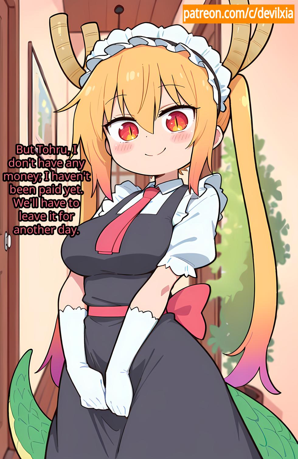 【Comic】 Tohru and the Dinner [AI Generated] - Page 2