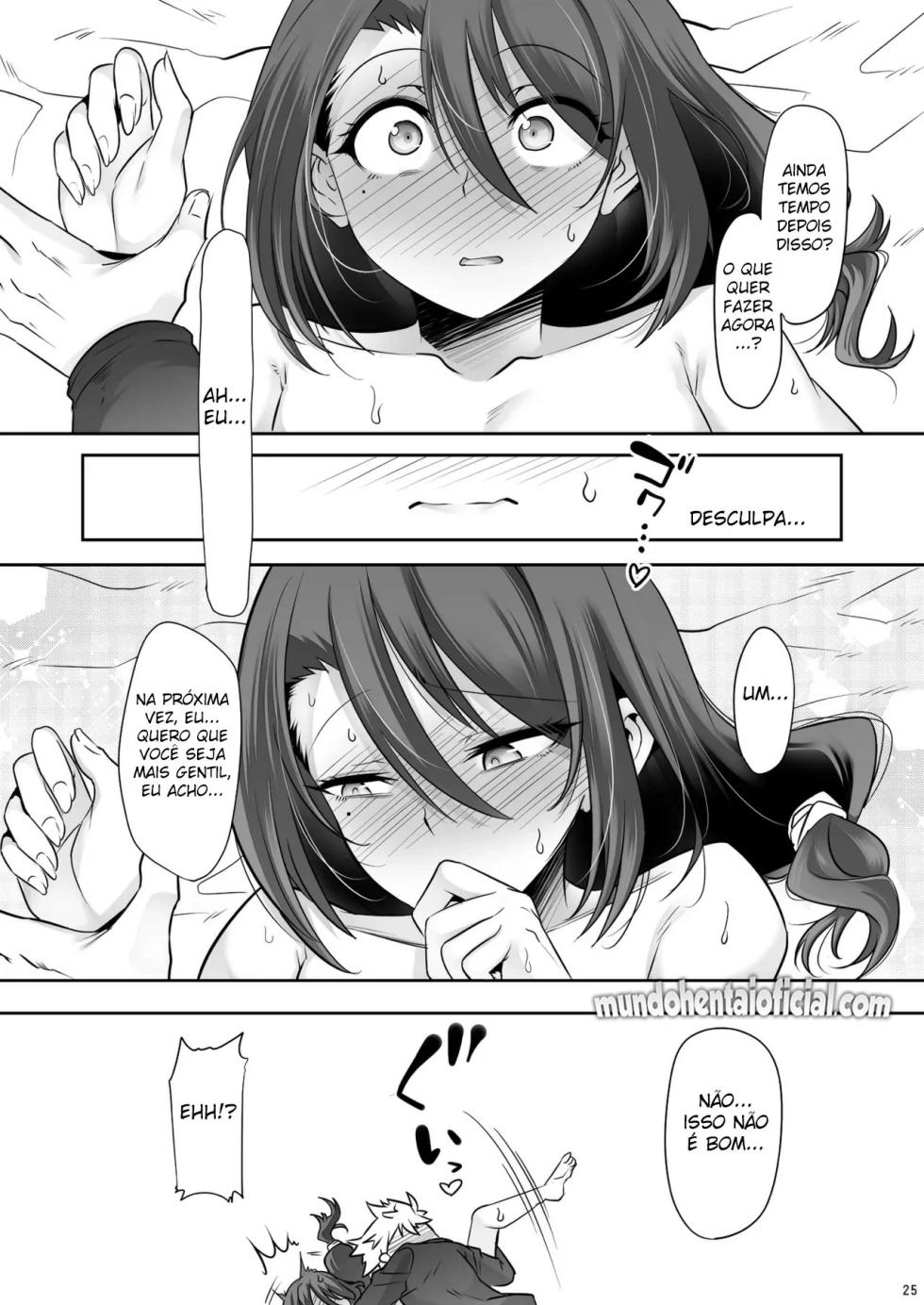 [EGO DANCE (Nanamatsu Kenji)] Otonari-san ga Jitsu wa Ecchi na Mesu Onii-san deshita Portuguese-BR] [Digital] [Incomplete] - Page 24