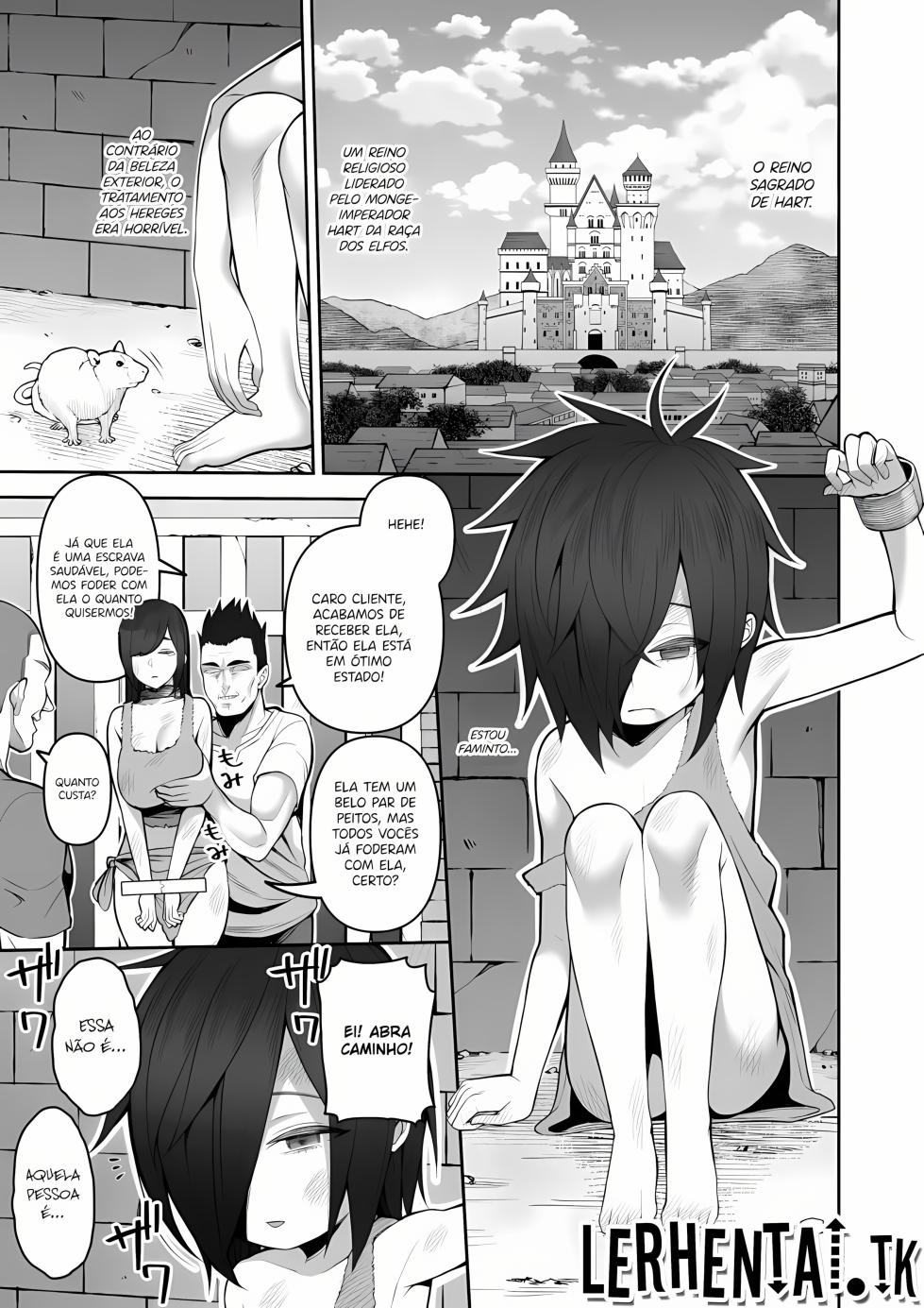 [Marshmallow Balloon (Kayumidome)] 200-nen Mono Shojo Elf Shota o Kau + Moto 200-nen Mono Shojo Elf Shota o Kau 2 [Portuguese-BR] [Upscale]  [Digital] - Page 2