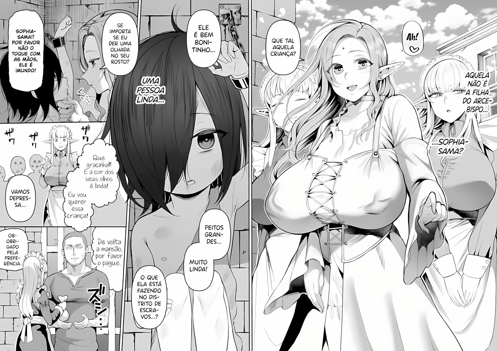 [Marshmallow Balloon (Kayumidome)] 200-nen Mono Shojo Elf Shota o Kau + Moto 200-nen Mono Shojo Elf Shota o Kau 2 [Portuguese-BR] [Upscale]  [Digital] - Page 4