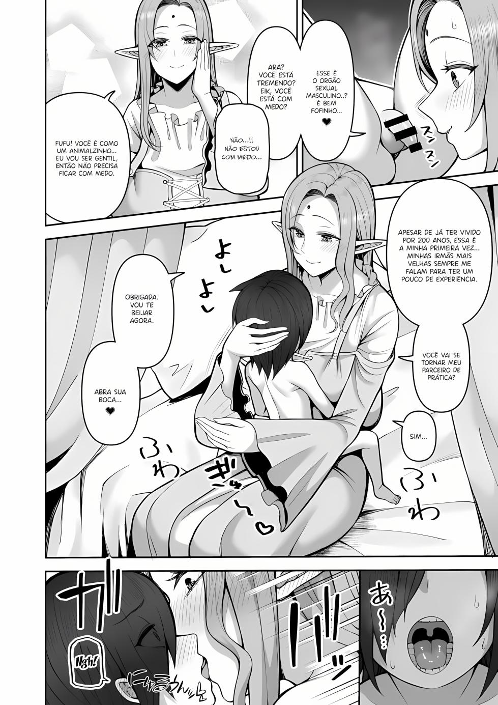 [Marshmallow Balloon (Kayumidome)] 200-nen Mono Shojo Elf Shota o Kau + Moto 200-nen Mono Shojo Elf Shota o Kau 2 [Portuguese-BR] [Upscale]  [Digital] - Page 10