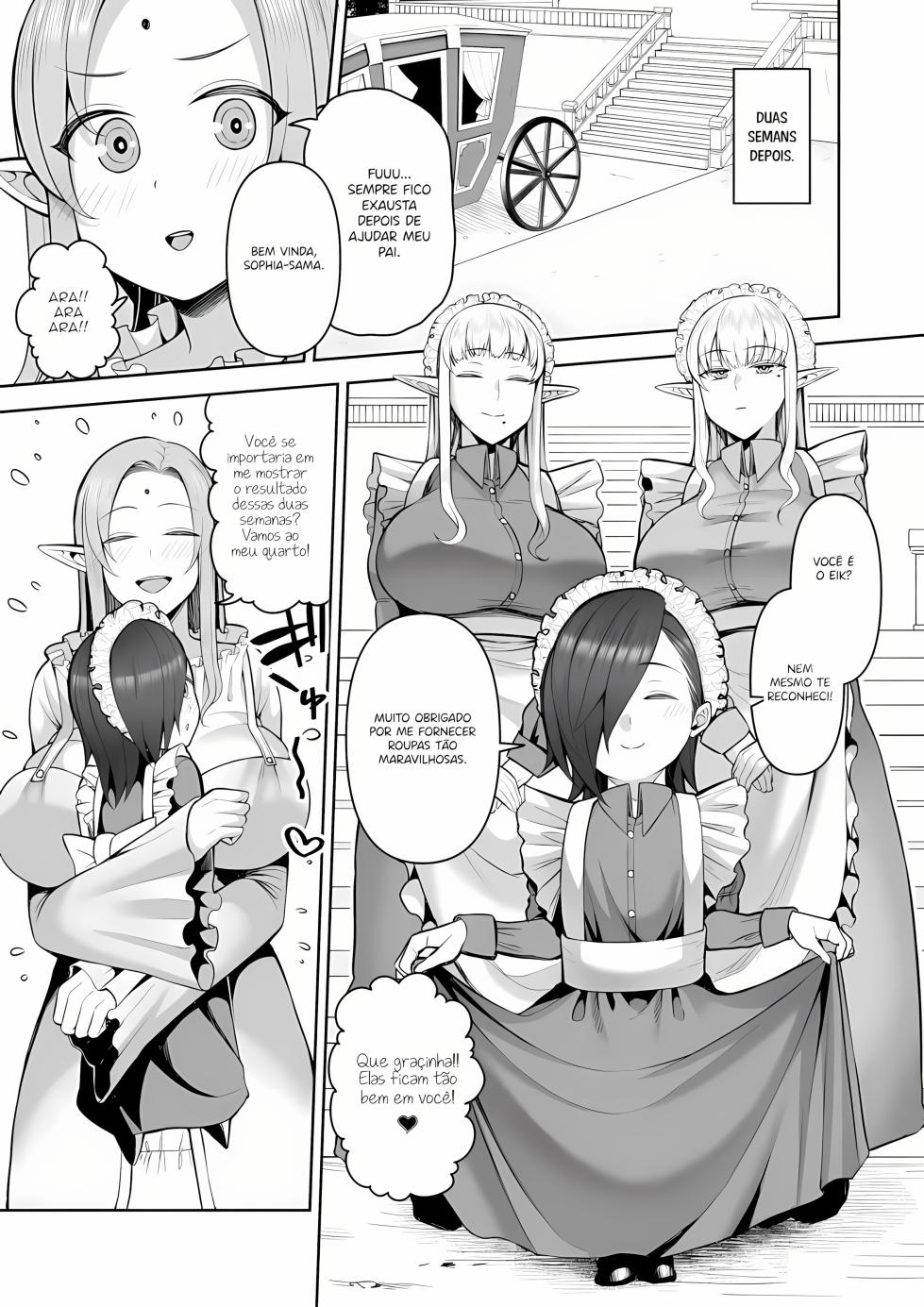 [Marshmallow Balloon (Kayumidome)] 200-nen Mono Shojo Elf Shota o Kau + Moto 200-nen Mono Shojo Elf Shota o Kau 2 [Portuguese-BR] [Upscale]  [Digital] - Page 15
