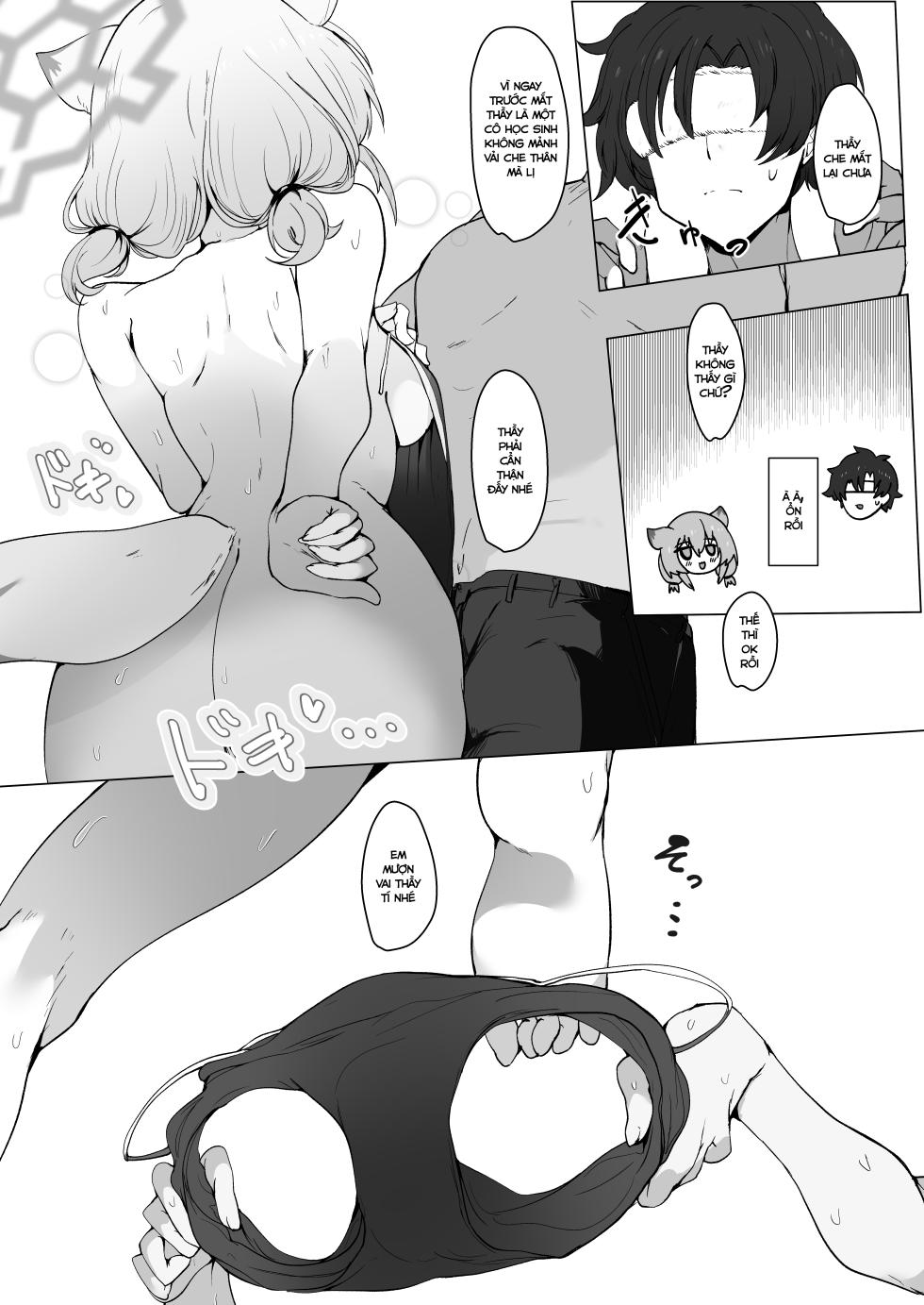 [6A Seeds (6A sang)] Mizugi no Kimi ni Obore Yuku | Mê đắm em trong bộ đồ bơi (Blue Archive) [Vietnamese Tiếng Việt] [Digital] - Page 9