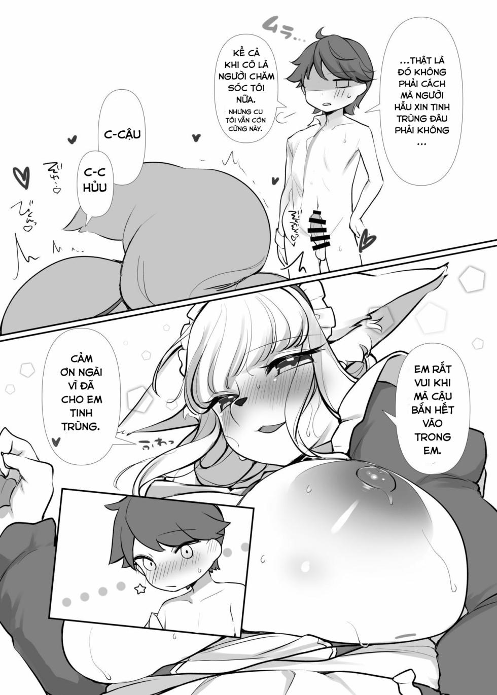 [Sakuragi Yomi (Sakuragi Yomi)] Uchi no Kemo Maid ga Hatsujouki no You Desu | Hầu gái furry nhà tôi dường như tới kì động dục [Vietnamese Tiếng Việt] - Page 11