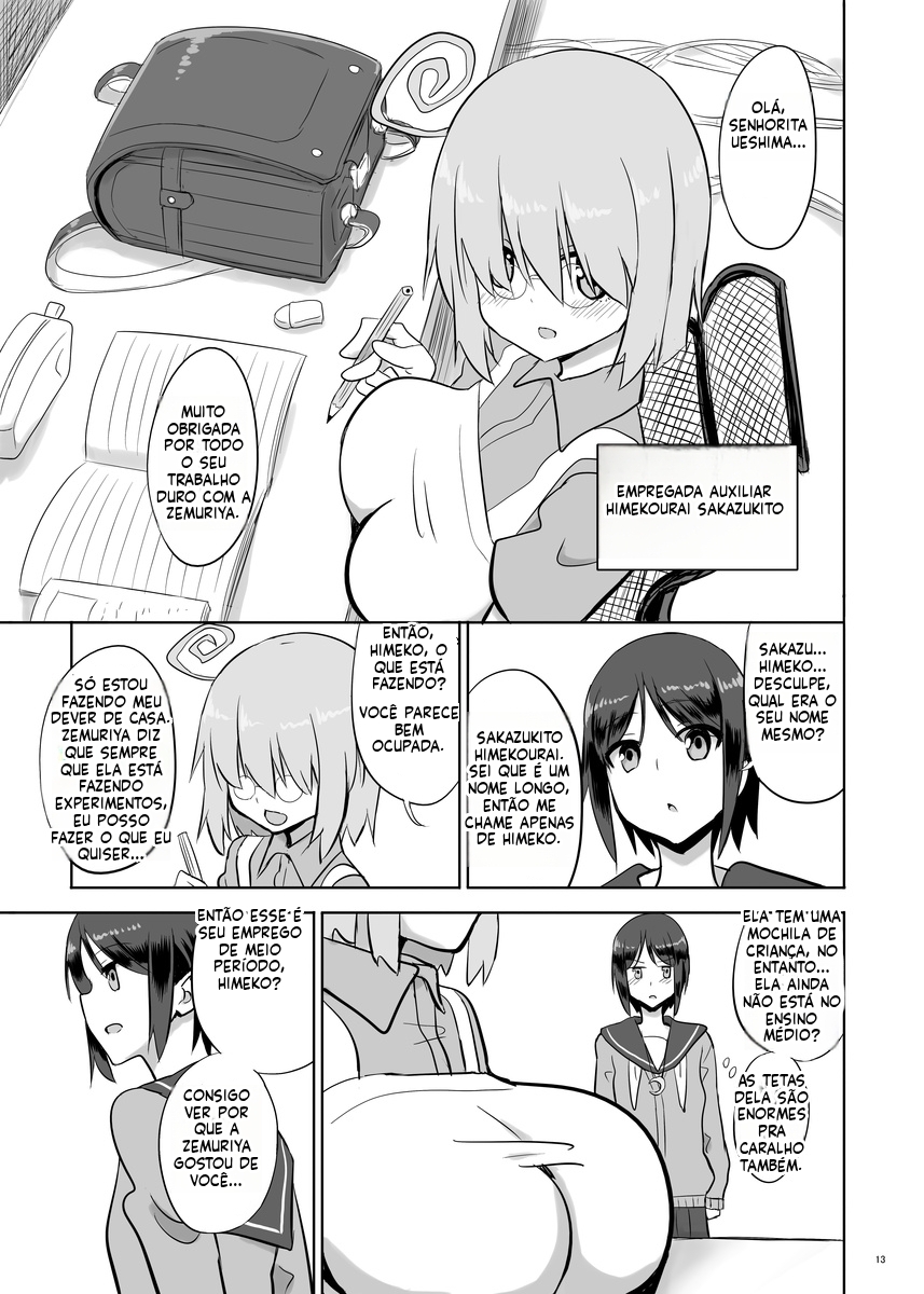 [Chounyuu Kenkyuushitsu (Ishioto)] Zemuriya Report  [Portuguese-BR] - Page 12