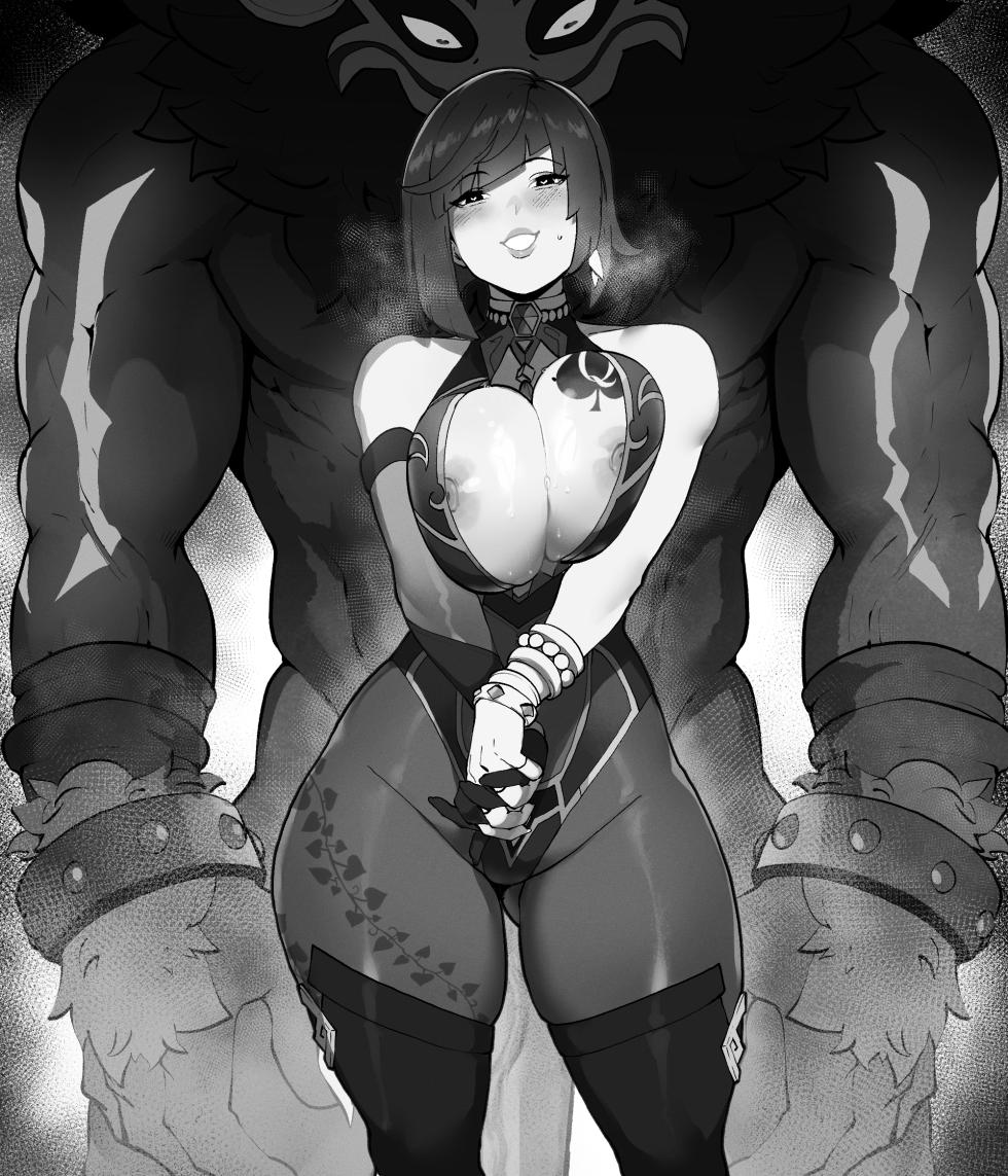 Genshin girls x Monsters (ThiccWithaQ) (English text /no text) - Page 35