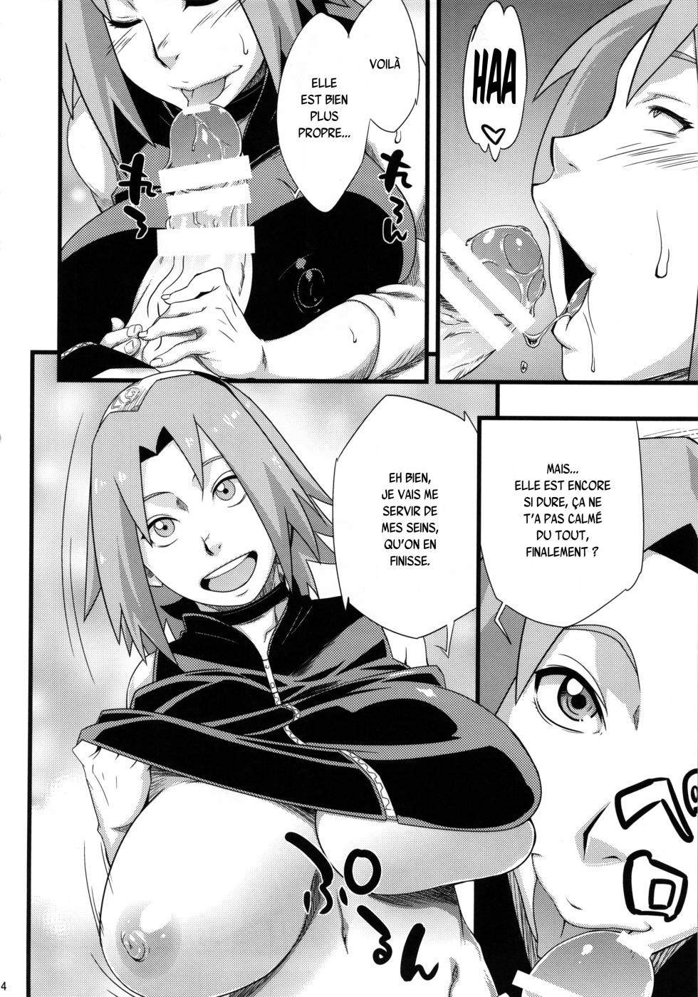 (C85) [Karakishi Youhei-dan Shinga (Sahara Wataru, Sentarou, Tao)] Saboten Nindou 2 (Naruto) [French] {SAXtrad} - Page 14