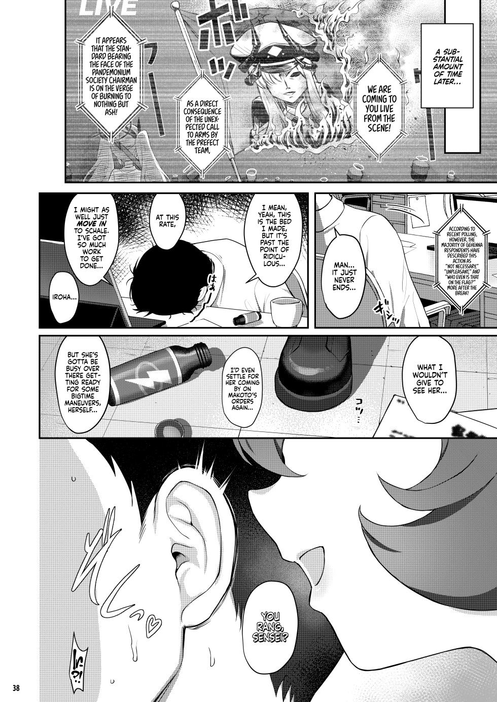 [Horizontal World (Matanonki)] Horizontal Archive -Iro Ai Raku Mu- | Horizontal Archive -Desire Love Fall Dream- (Blue Archive) [English] [Xzosk + head empty + Team Rabu2] [Digital] - Page 37