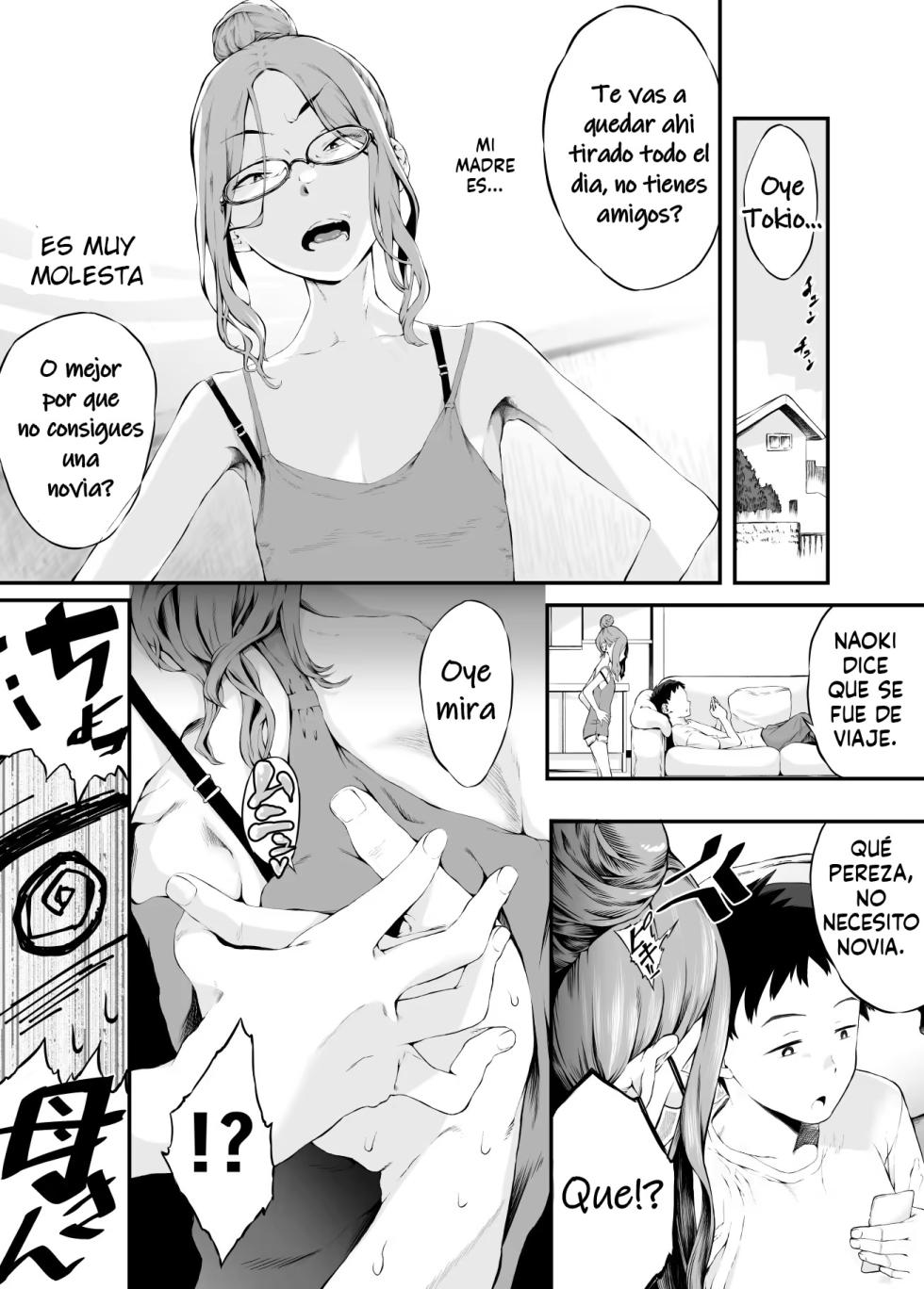 [Hachiware Shoukai] Kuchiurusai Kaasan to｜¡No lo Puedo Creer! Tuve Sexo con mi Madre Gruñona [Spanish] [Me Banearon x P3NDEJ0] - Page 2