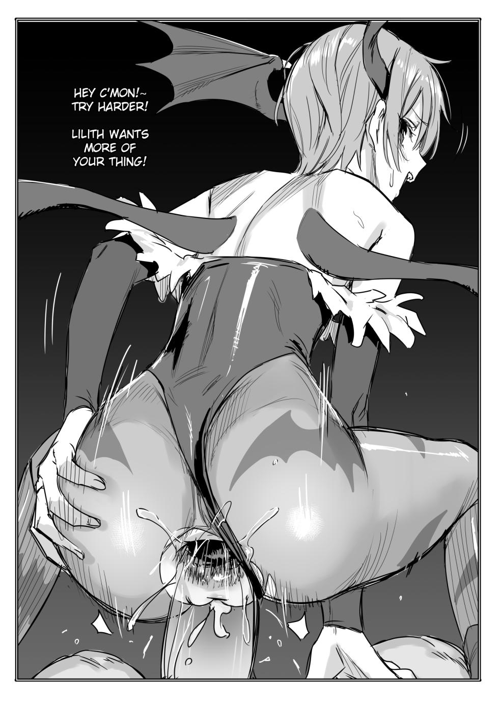 [ajisaidenden (Kawakami Rokkaku)] a copybon about a certain succubus sucking out your life force (Darkstalkers) [English] [Decensored] [Digital] - Page 10