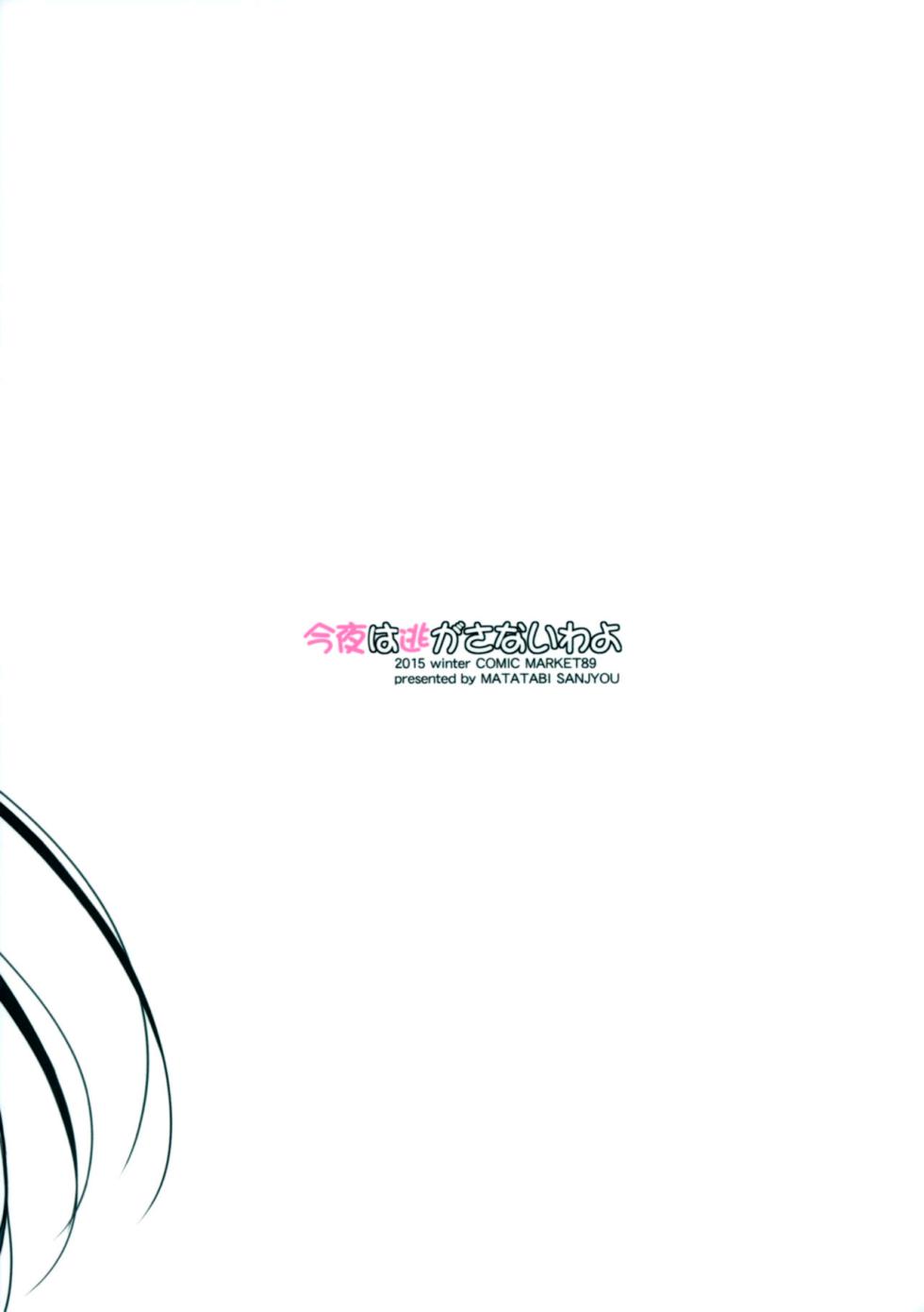 (C89) [Matatabi Sanjou (HaRu)] Konya wa Nigasanai wa yo | Ти не вийдеш цієї ночі (Gate: Jieitai Kano Chi nite, Kaku Tatakaeri) - Page 20