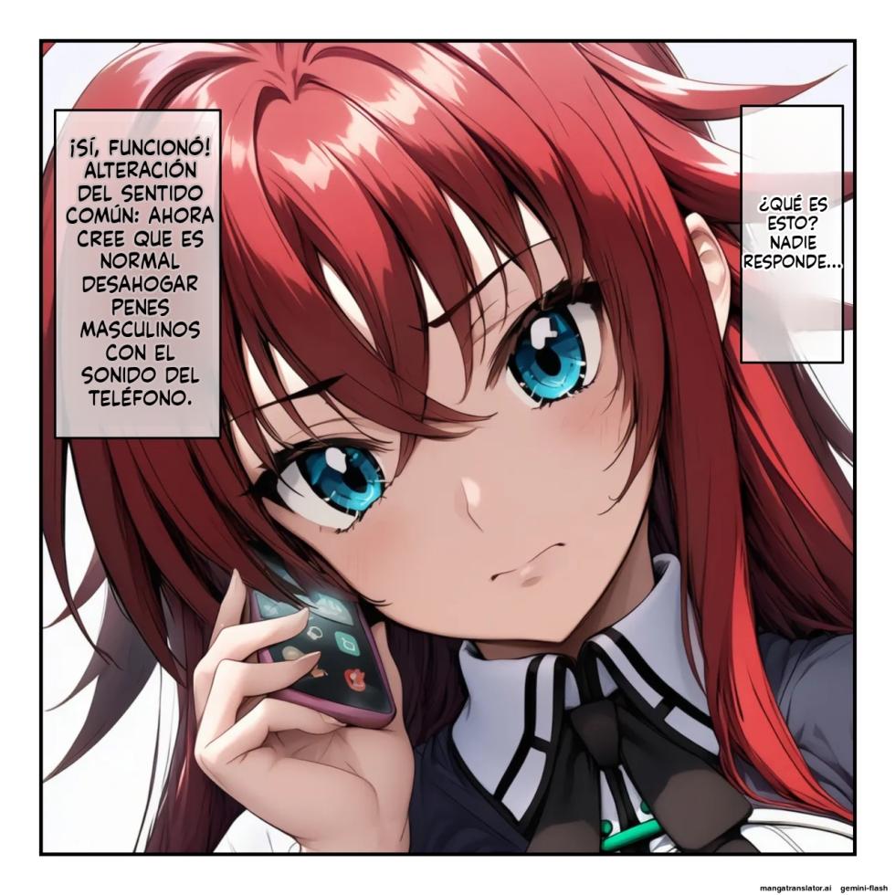 High School DxD Rias & Akeno are transformed into men's sexual slaves with a hypnosis app [Spanish] [MTL] [AI Generated] - Page 4