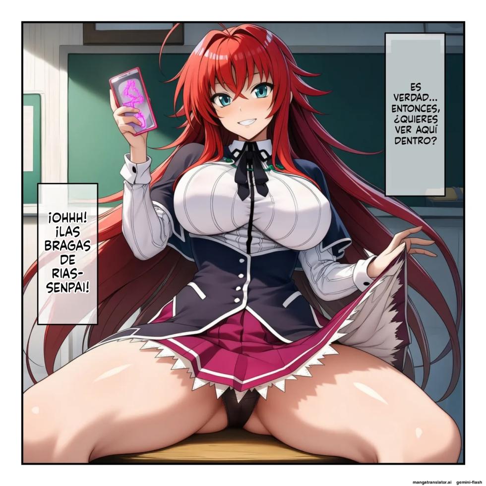 High School DxD Rias & Akeno are transformed into men's sexual slaves with a hypnosis app [Spanish] [MTL] [AI Generated] - Page 6