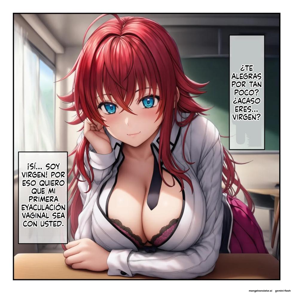 High School DxD Rias & Akeno are transformed into men's sexual slaves with a hypnosis app [Spanish] [MTL] [AI Generated] - Page 7