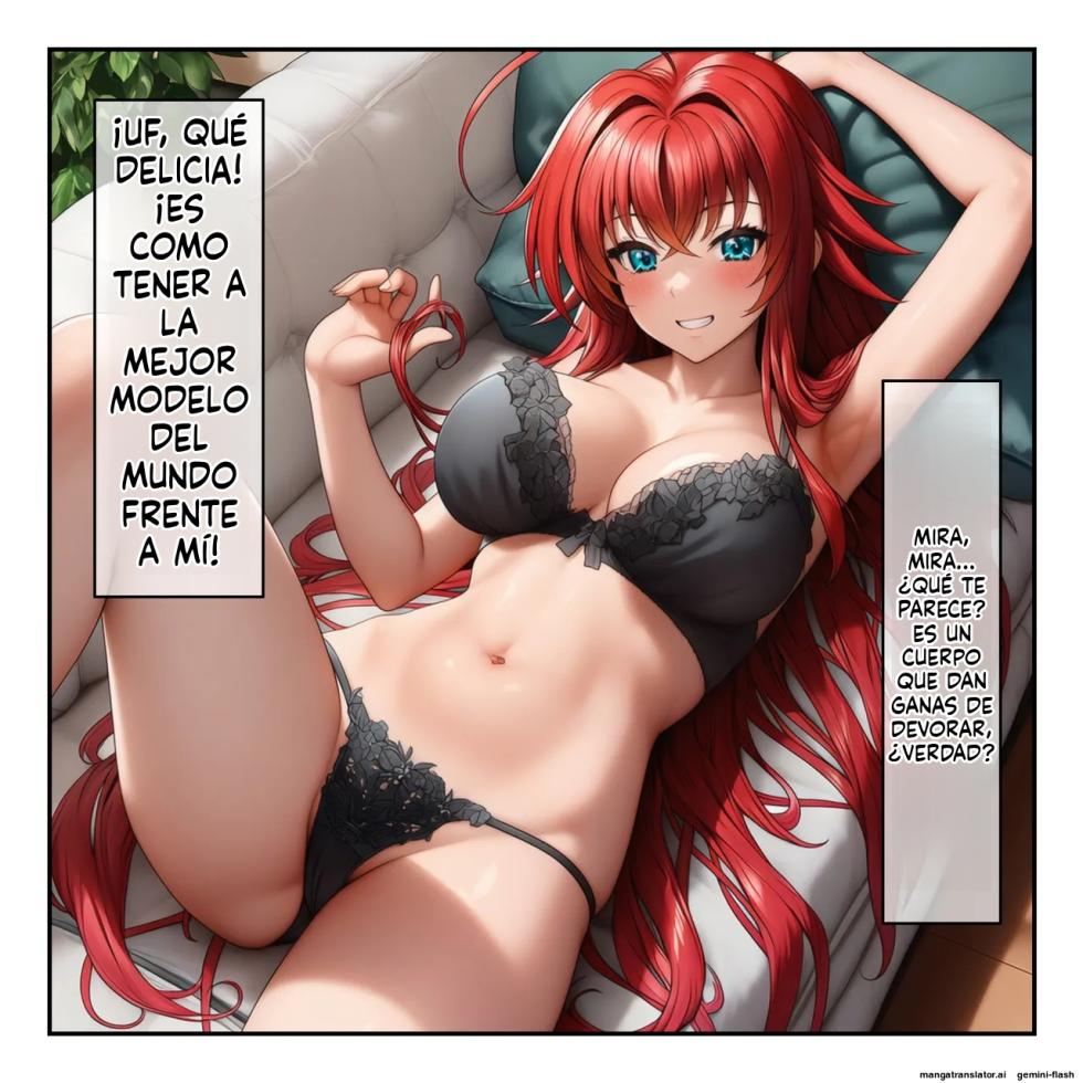 High School DxD Rias & Akeno are transformed into men's sexual slaves with a hypnosis app [Spanish] [MTL] [AI Generated] - Page 19