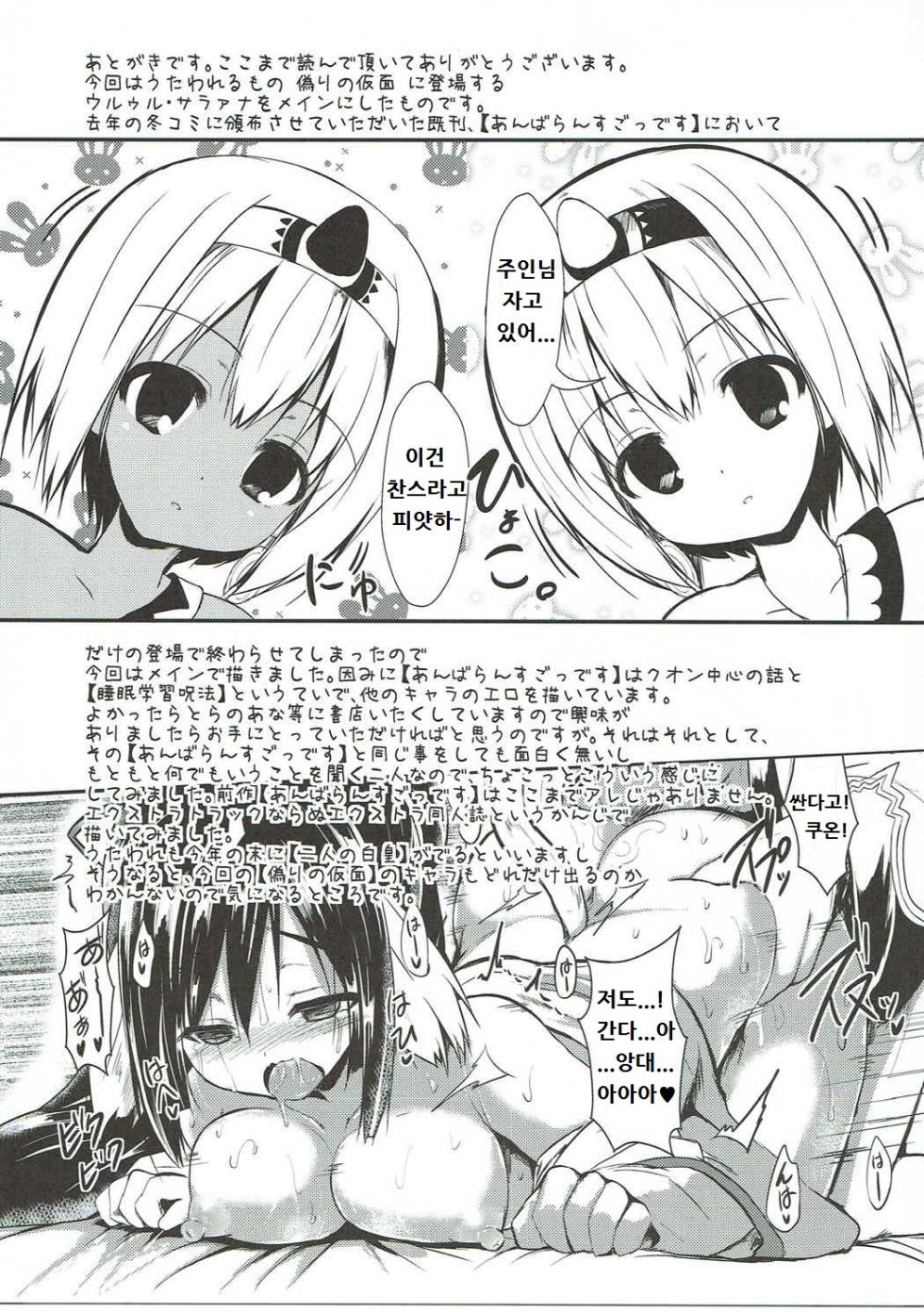 (SC2016 Winter) [ASTRONOMY (SeN)] Kasou Juhou | 가상주법 (Utawarerumono Itsuwari no Kamen) [Korean] - Page 12