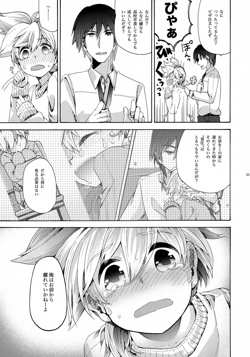 (C87) [Thompon (GAZERU)] Anata wa Boku no Subete (VOCALOID) - Page 36