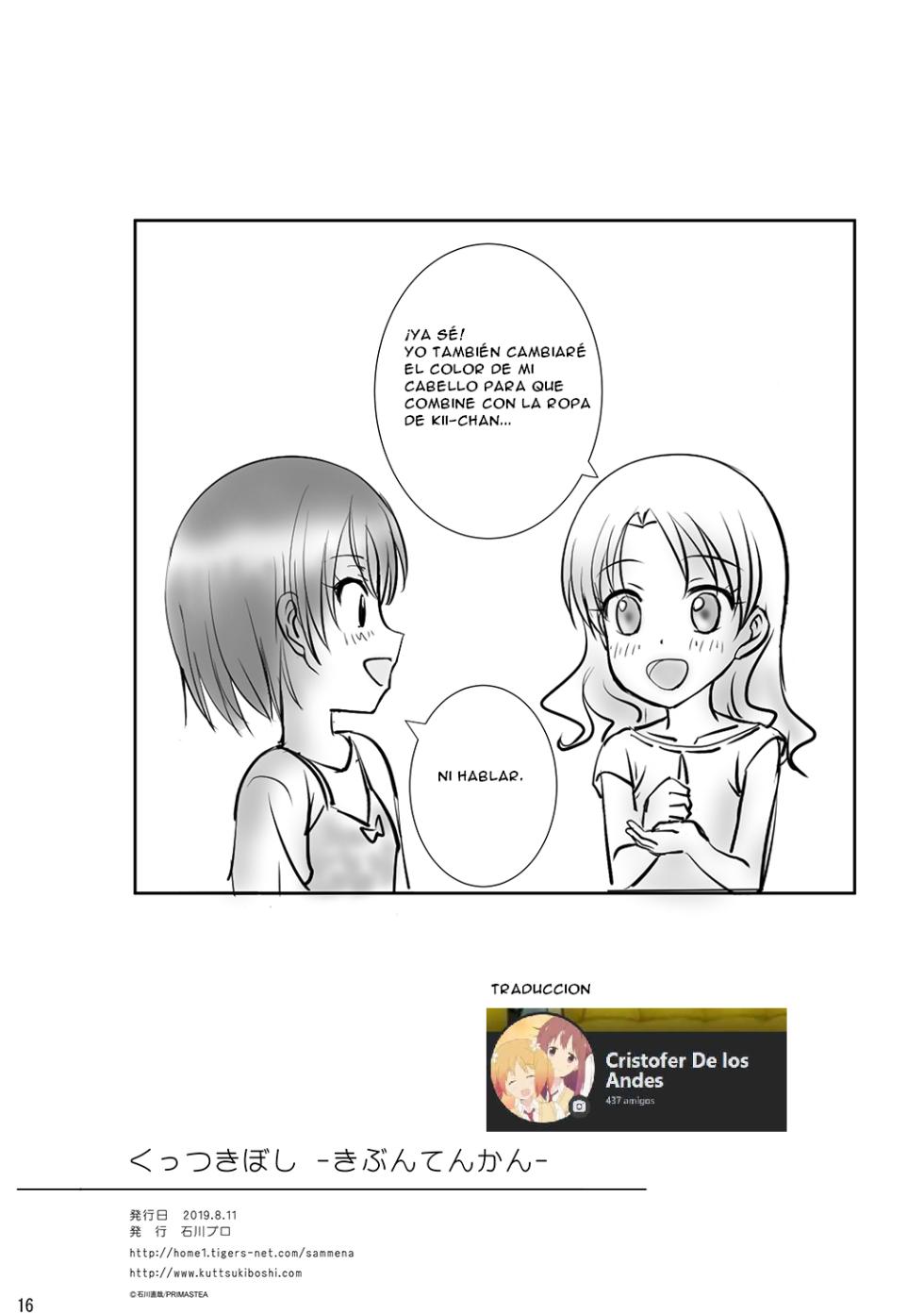 [Ishikawa Pro (Ishikawa Naoya)] Kuttsukiboshi -Kibun Tenkan- (Kuttsukiboshi) [Spanish] [CristoferDeLosAndes] [Digital] - Page 17