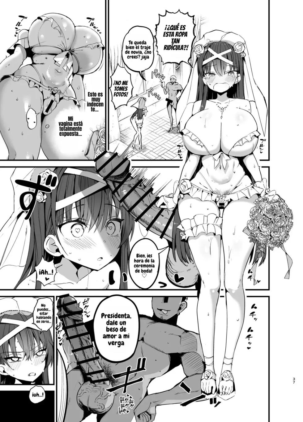 [Aohimo Familia (Chilt)] Fuuki Iinchou ga Ochiru made 2 | La Caída de la Presidenta del Comité de Moral Pública 2 [Spanish] [El Benceno] [Digital] - Page 36