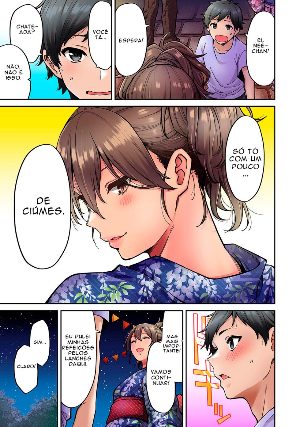 [Shouji Nigou] Akogare no Nee-chan ga Gal ni Natte Kaette Kita Natsuyasumi Ch. 7 [Portuguese] - Page 5