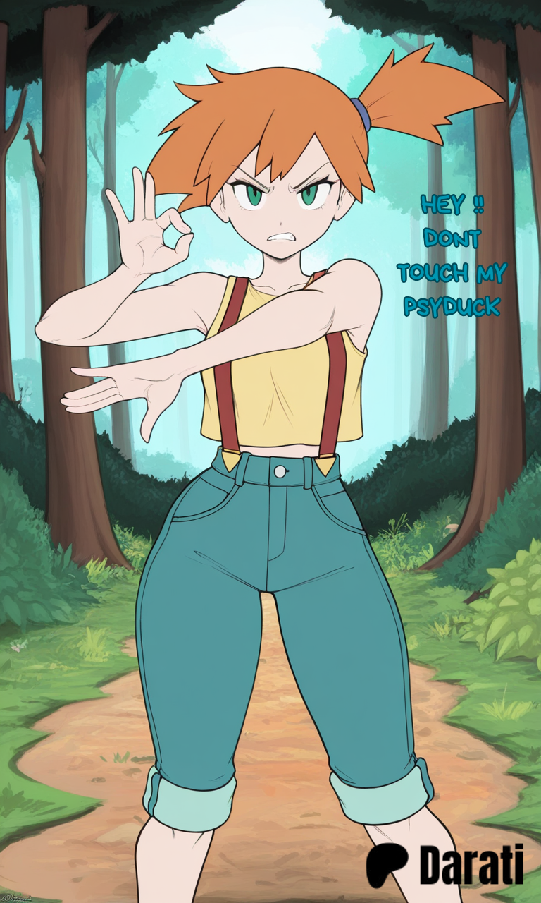 Misty Machamp Duel pokemon by Darati [AI Generated] - Page 2