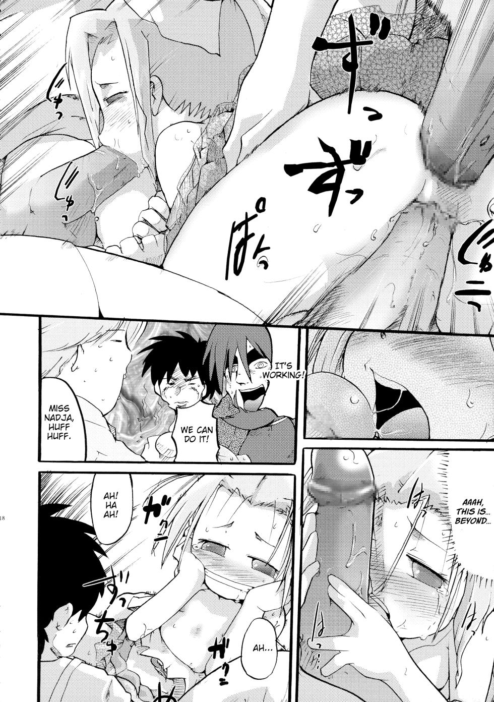 (C64) [Bronco Hitoritabi (Uchi-Uchi Keyaki)] Chougouwan Senki Nadjo (Ashita no Nadja) [English] - Page 18