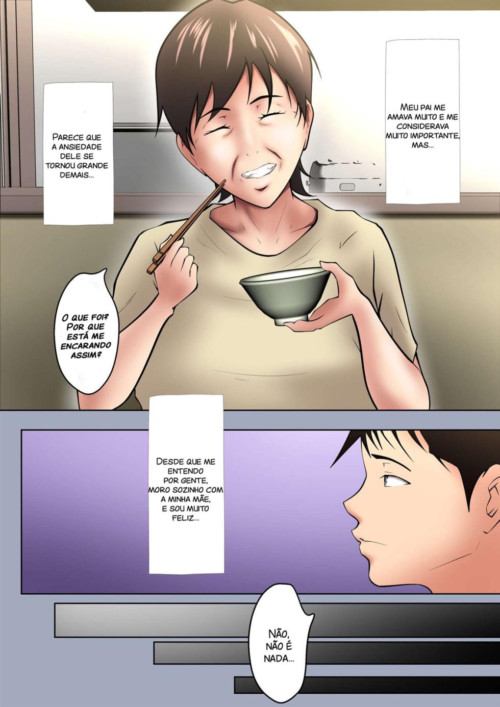 [Pentacle (Shimipan)] Okaa-san ga Onanie Shiteita Node... | Porque minha mãe estava se masturbando... [Portuguese-BR] - Page 8