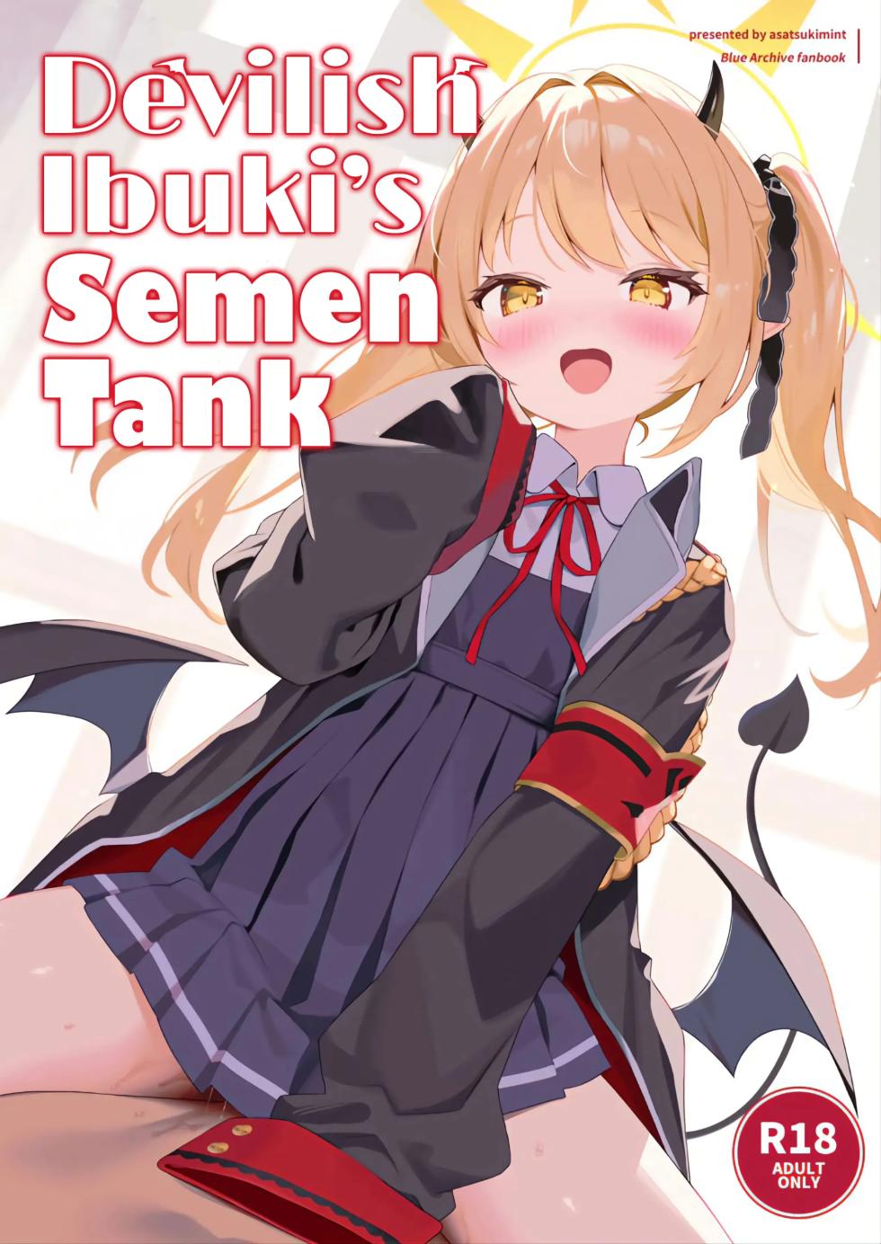 (C105) [Asatsukimint (Mintice)] Akuma na Ibuki no Seieki Tank | La Tanqueada de Semen de la Diabólica Ibuki (Blue Archive) [Spanish] [Darius] - Page 1