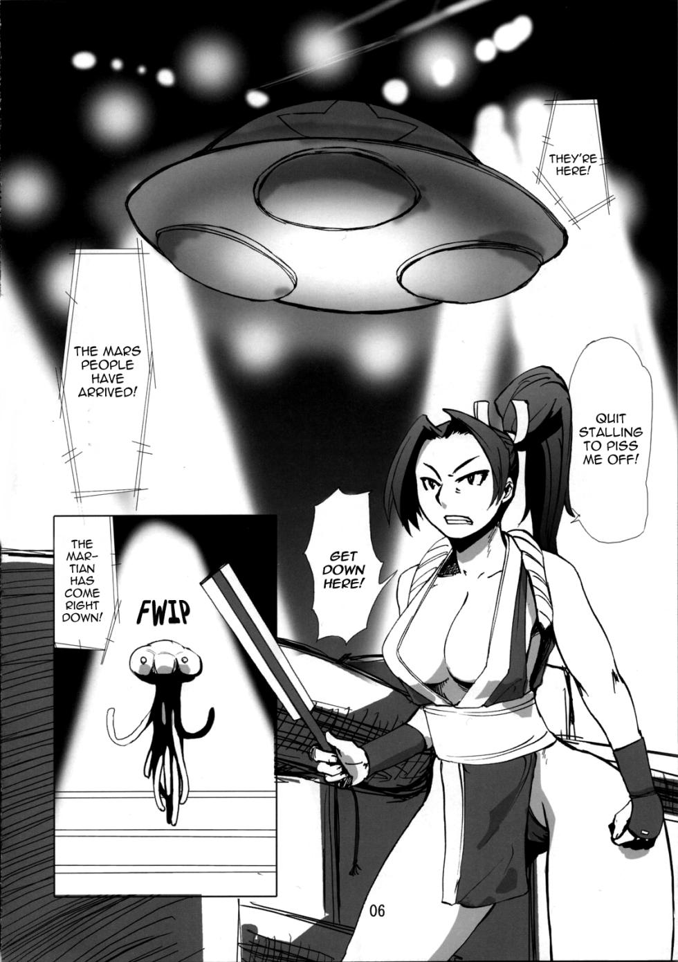(C73) [Eromafia (Edo Shigezu)] Kaseijin Tai Onna Ninja - Mars People vs Mai Shiranui (King of Fighters, Metal Slug) [English] [EHCOVE] - Page 6