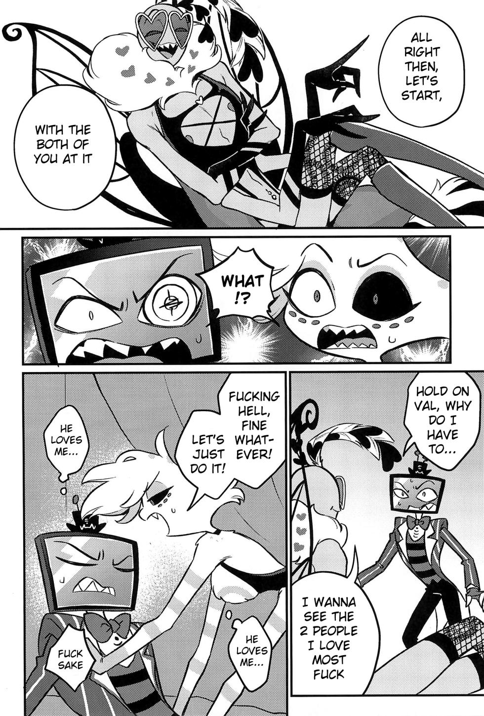 [Rokuroku (Rokurokubin)] Valentino is not leaving the studio until they get in a Threesome (Hazbin Hotel) - Page 7