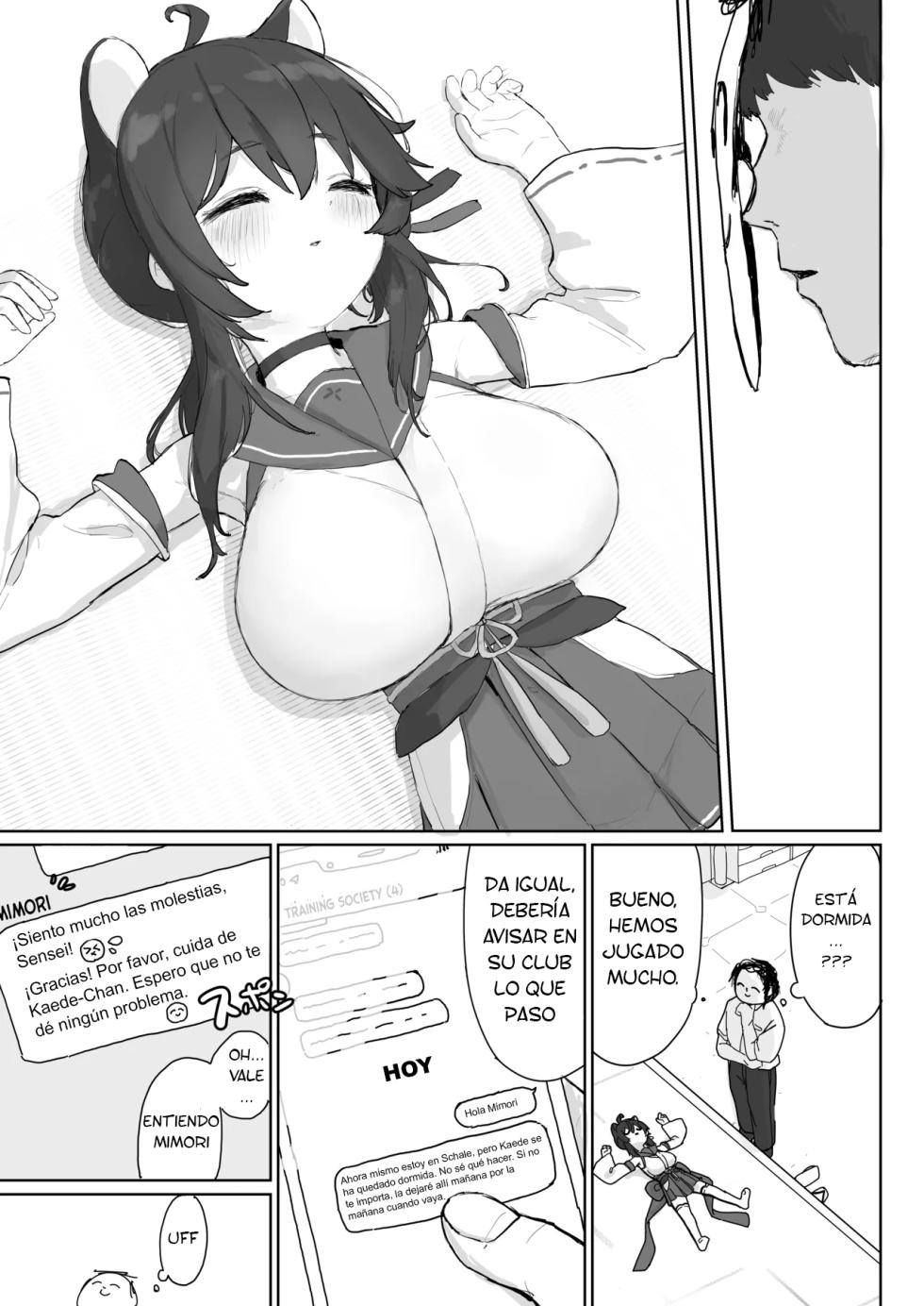 [Mochimochi Bulldozer-bu (Syupon)] Okiru Mae ni wa Yameru kara...｜Me Detendré Antes de que se Despierte… (Blue Archive) [Spanish] [Tabu_Kun] [Digital] - Page 7