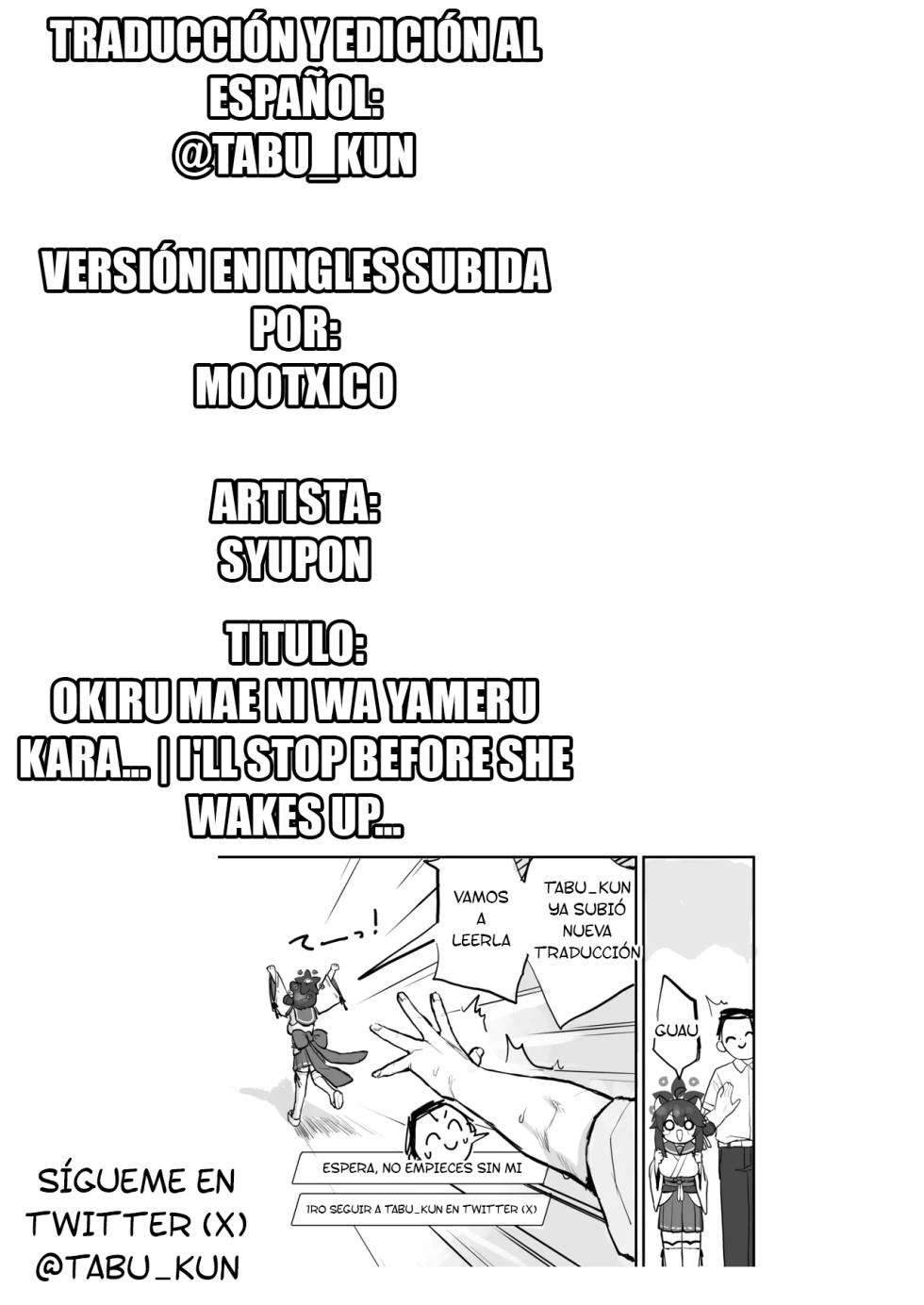 [Mochimochi Bulldozer-bu (Syupon)] Okiru Mae ni wa Yameru kara...｜Me Detendré Antes de que se Despierte… (Blue Archive) [Spanish] [Tabu_Kun] [Digital] - Page 37