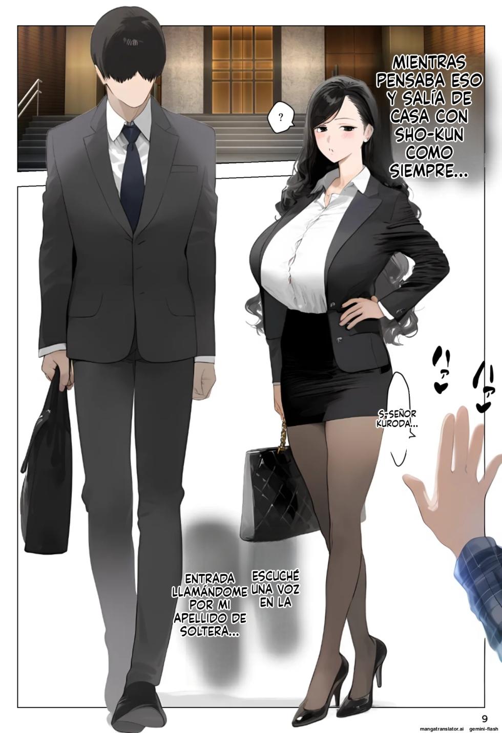 [Panic America] Saimin Appli de Zenin Shihai, Ninshin Tekirei Deka-chichi Bijin Oji-san Aka-chan Takuran-chuu [Spanish] [MTL] [AI Generated] - Page 9