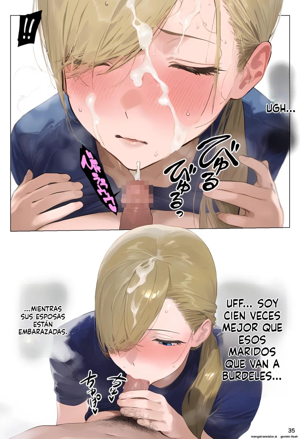 [Panic America] Saimin Appli de Zenin Shihai, Ninshin Tekirei Deka-chichi Bijin Oji-san Aka-chan Takuran-chuu 3 [Spanish] [MTL] [AI Generated] - Page 35