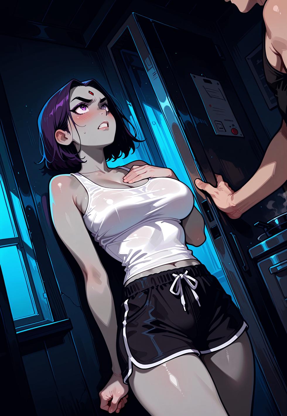 Raven sneaking into the kitchen for a late-night snack [AI Generated] [Mittoshura] - Page 7