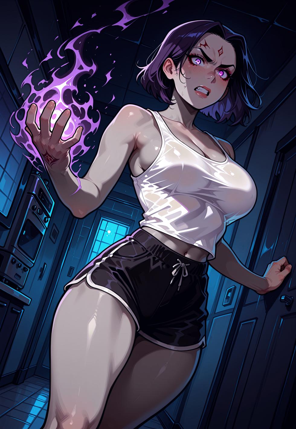Raven sneaking into the kitchen for a late-night snack [AI Generated] [Mittoshura] - Page 11