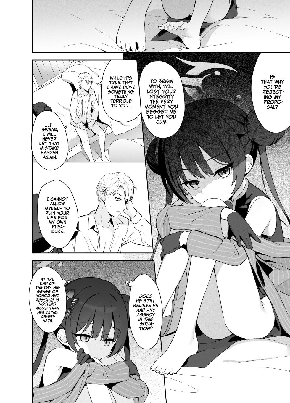 [DOGYEAR (Kujou Danbo)] Kagodori no Tooki Omonbakari o Tokashite - Melting the distant worries of the caged bird (Blue Archive) [English] [Team Rabu2] [Digital] - Page 19
