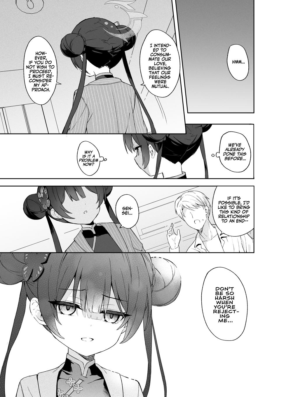 [DOGYEAR (Kujou Danbo)] Kagodori no Tooki Omonbakari o Tokashite - Melting the distant worries of the caged bird (Blue Archive) [English] [Team Rabu2] [Digital] - Page 20