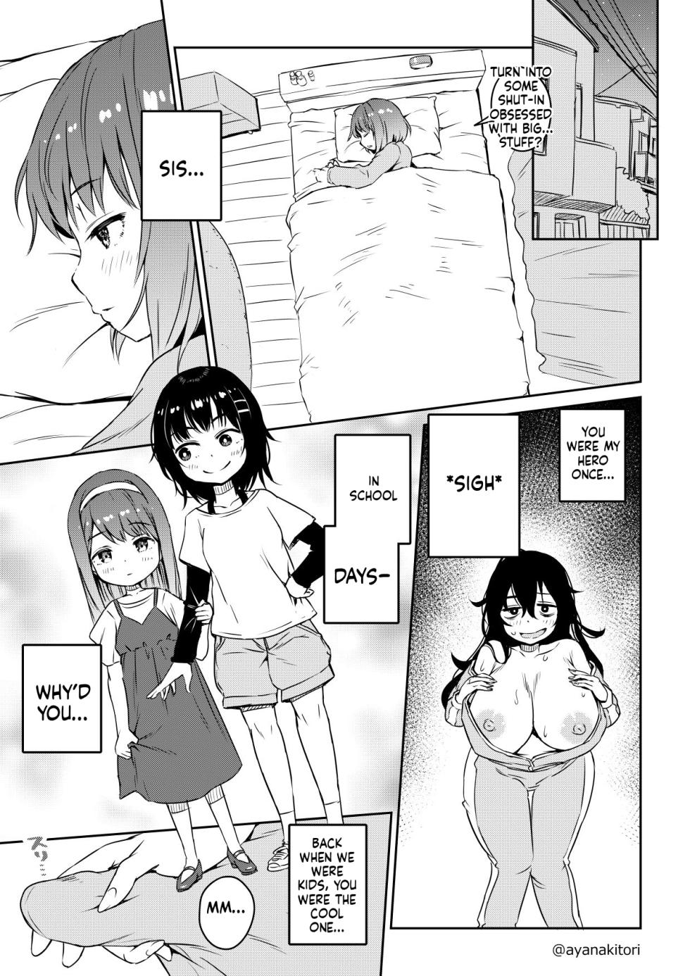 [Ayanakitori] Hikikomori and Her Futanari Sister - Page 9