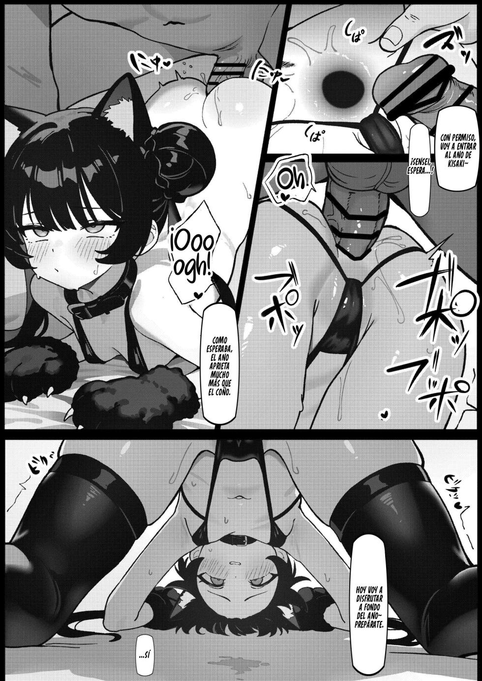 [Panda Boxing (Eco)] Nekomimi Tsukete Sensei no Iunari ni Pet ni Naru | Me pongo orejas de gato y me convierto en la mascota del Sensei (Blue Archive) [Spanish] [Runas de Ariwyn] [Digital] - Page 18