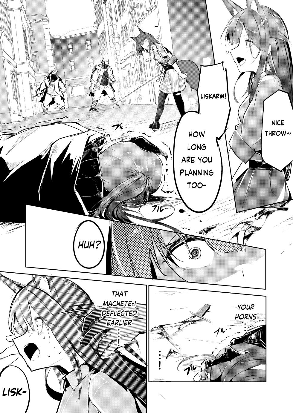 [白魚京 - Shirauokei] Franka & Liskarm | Welcome to dear SUNⁿY side (Arknights) [English] [RagsSgar_Translations] - Page 4
