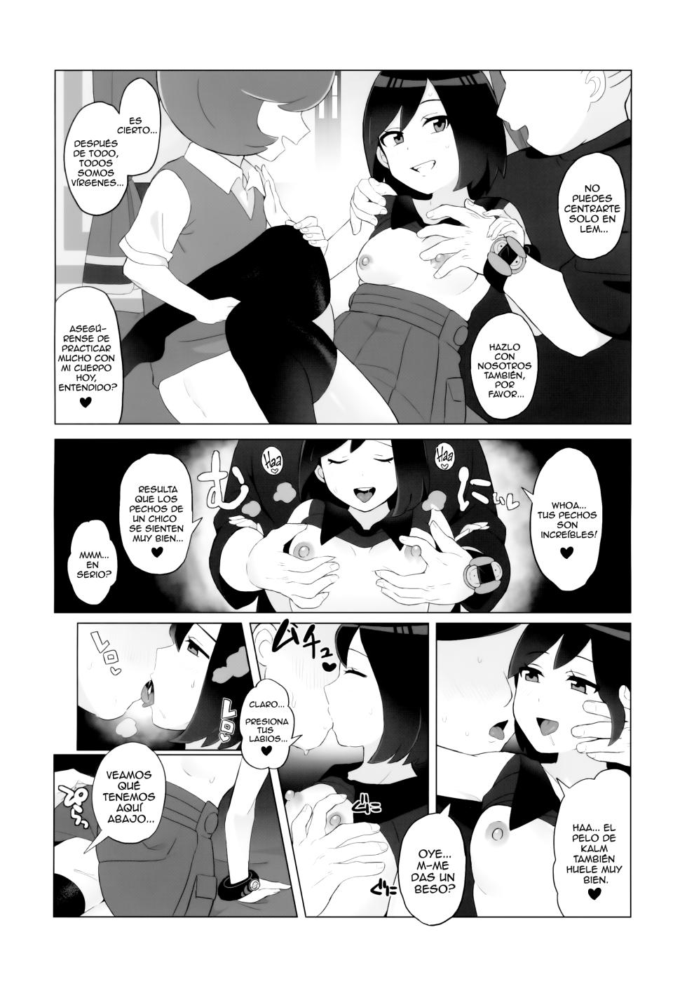 (Challenger! 29) [Kajuu Gum (Sana)] El Descenso del Chico de Kalos Hacia el Placer de la Feminidad X (Pokemon X and Y) Español - Page 11