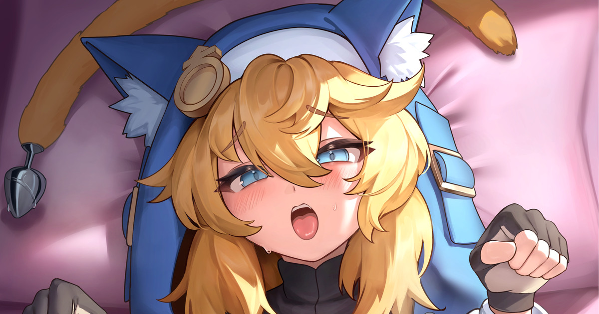 [Hakusyokuto] Bridget-nyan Sabun da Nyan + Bridget Shiri (Guilty Gear) - Page 1