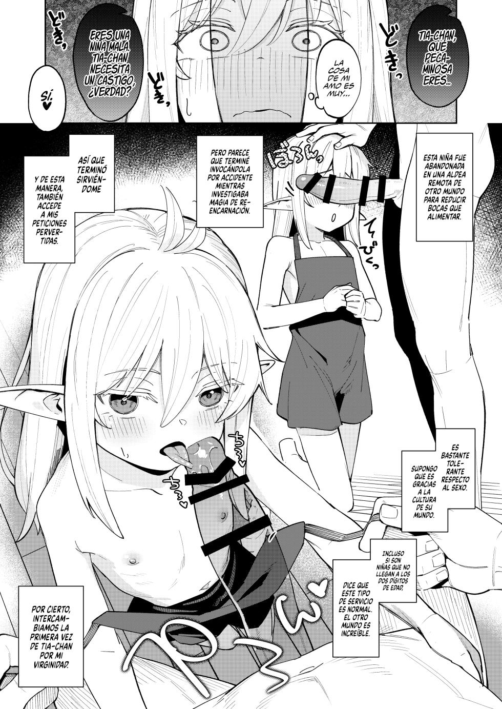 [Spiral (Arumamai Ayuka+)] Kuchiberashi ni Atta Osana Elf-chan to Ecchi suru Ohanashi [Spanish] [Rakuen Translations] - Page 4