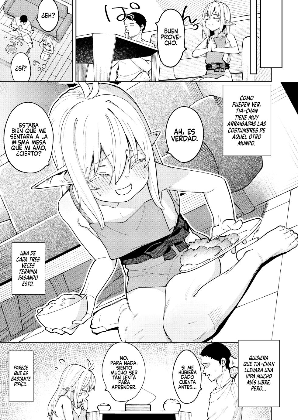 [Spiral (Arumamai Ayuka+)] Kuchiberashi ni Atta Osana Elf-chan to Ecchi suru Ohanashi [Spanish] [Rakuen Translations] - Page 6