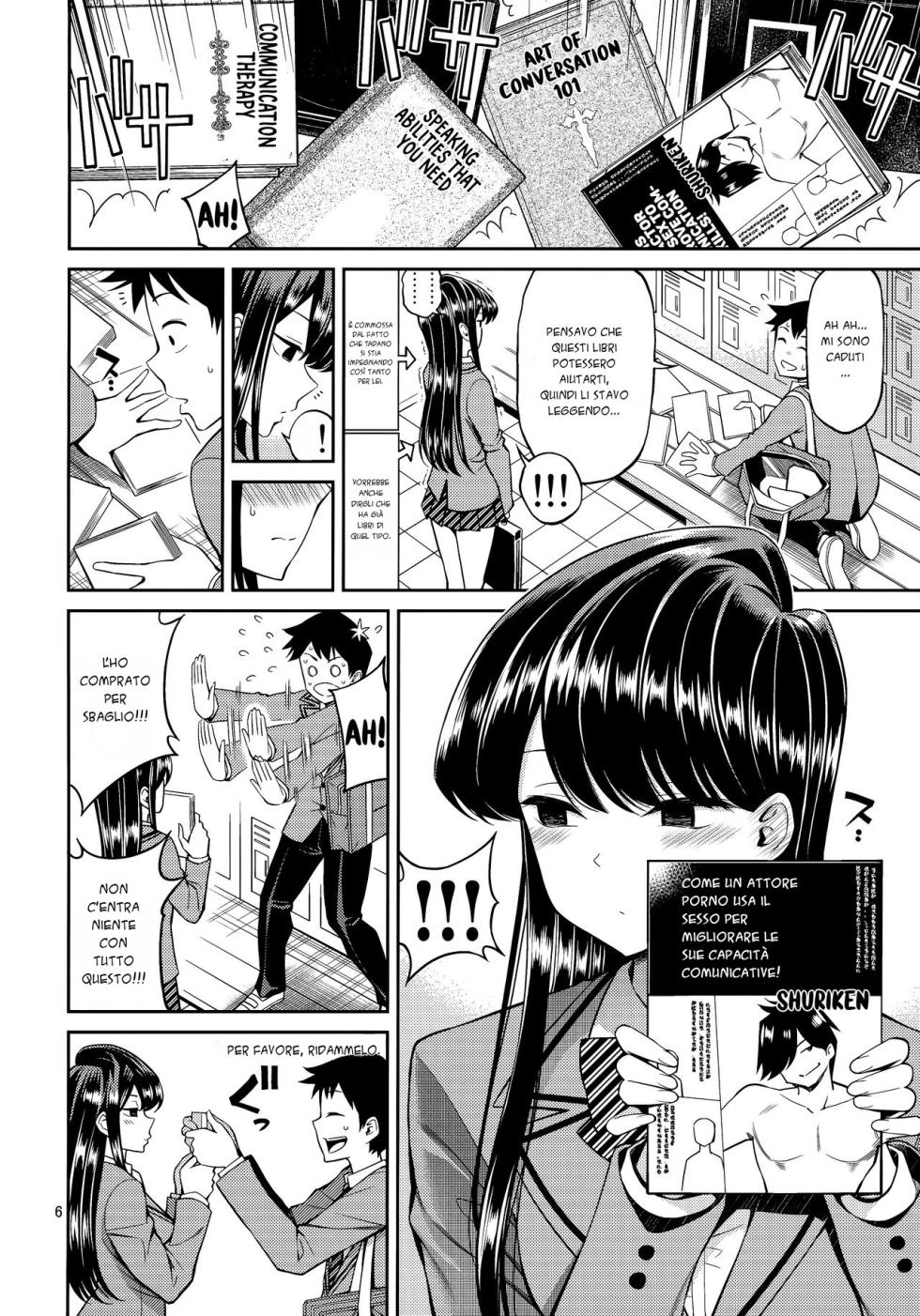 [Popochichi (Yahiro Pochi)] Komi-san wa, Binkan desu. | Molto Sensibile (Komi-san wa, Komyushou desu.) [Italian] - Page 5