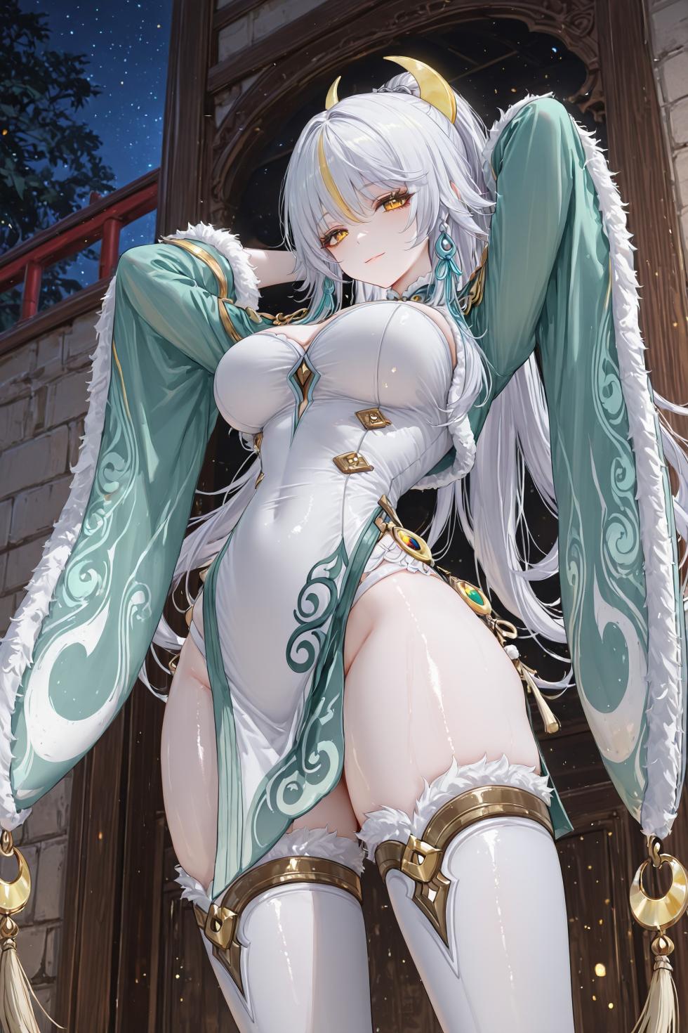 【Brightsky】Genshin Zibai 2 R18 [AI Generated] - Page 4